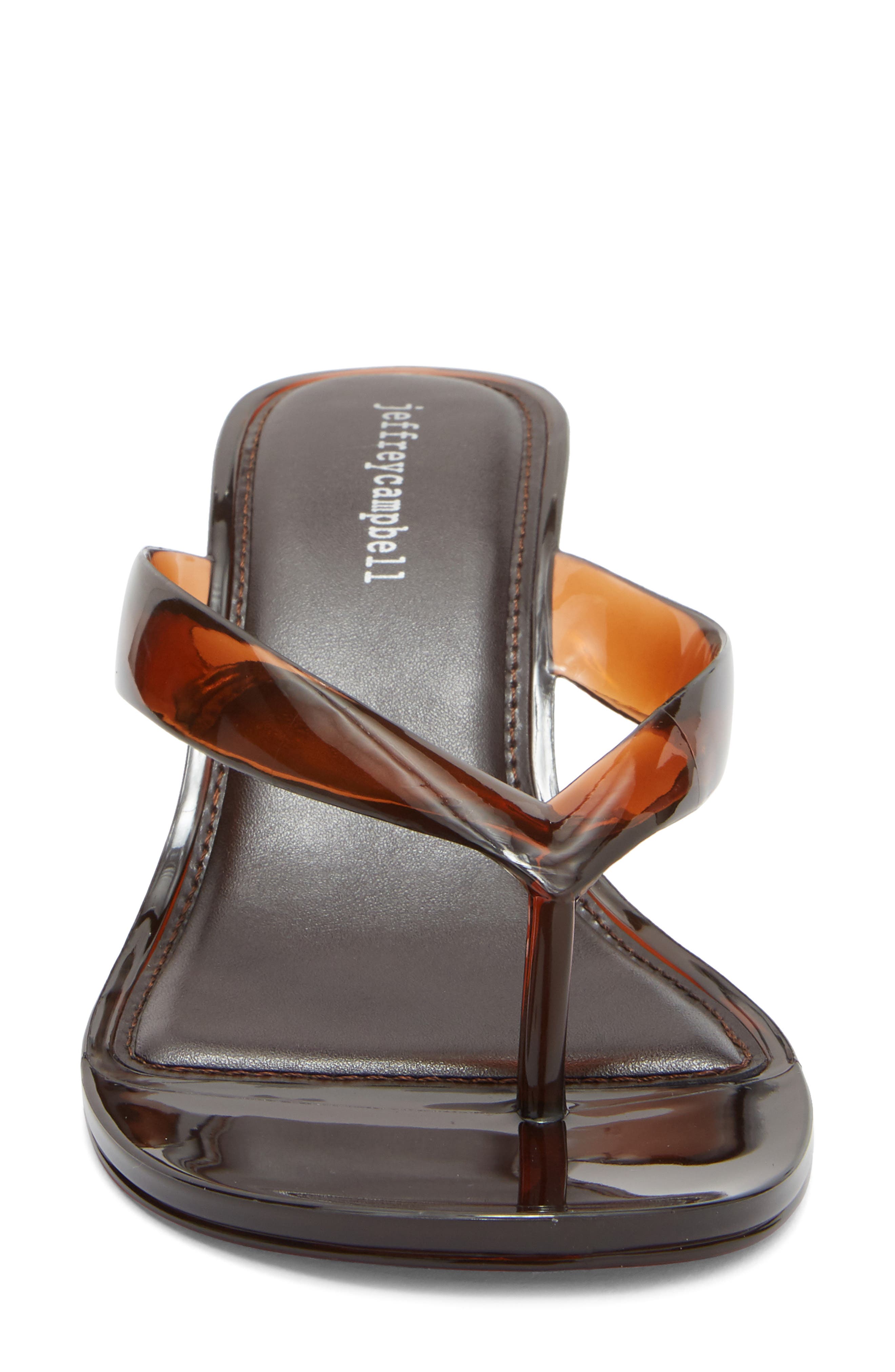 Jeffrey Campbell Gigabyte Wedge Flip Flop, Alternate, color, Brown