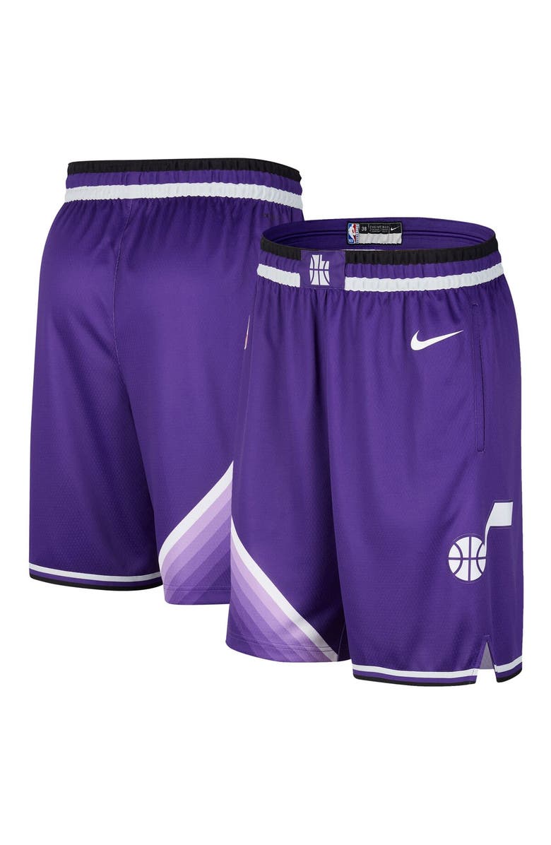 Nike Men's Nike  Purple Utah Jazz 2023/24 City Edition Swingman Shorts, Alternate, color, 