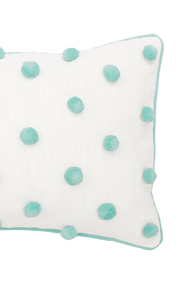 carol & frank Surf Dot Rectangle Oblong Tufted Decorative Accent Pillow, Alternate, color, Green