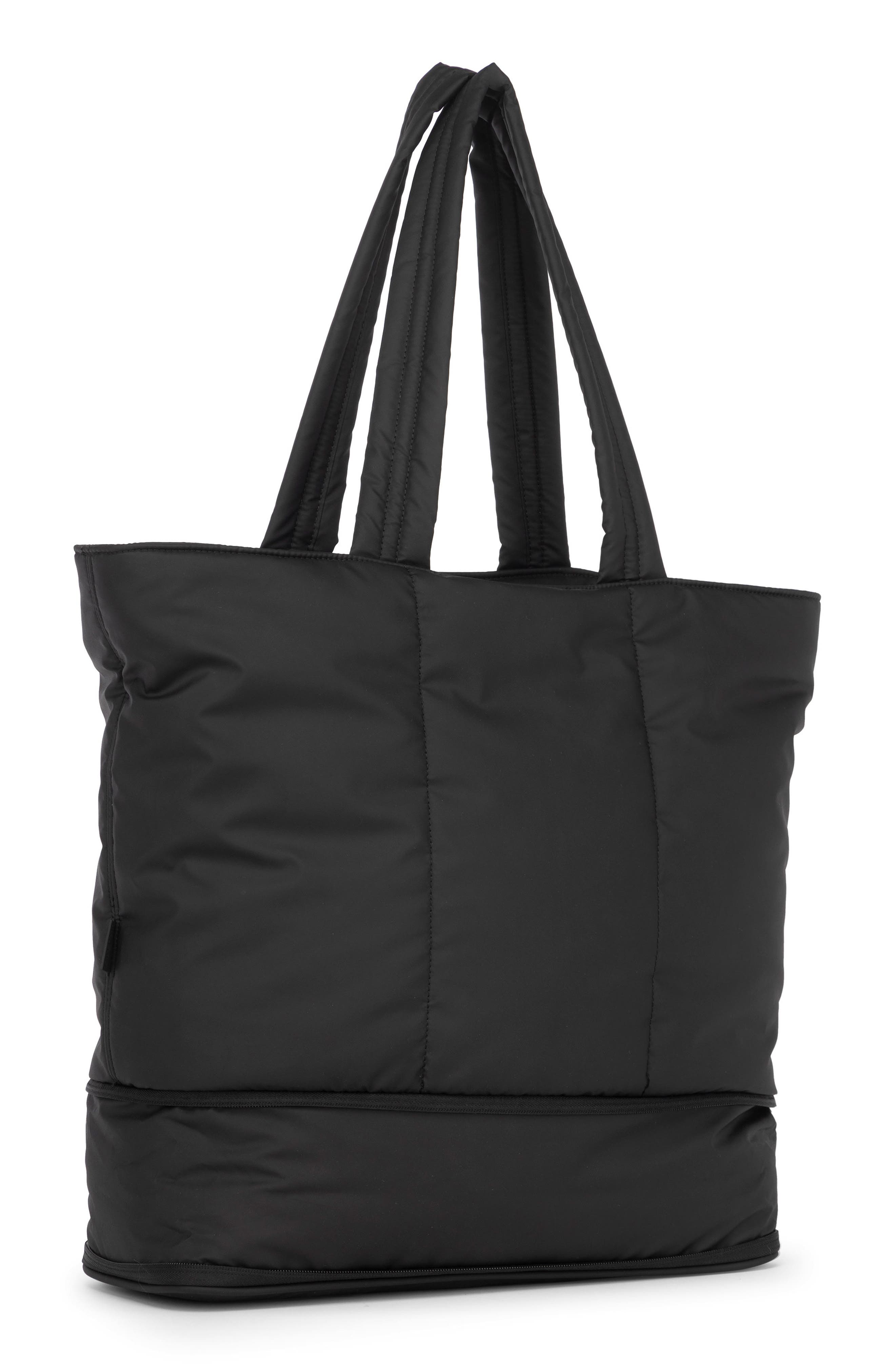 CALPAK Luka Expandable Tote Bag, Alternate, color, Matte Black
