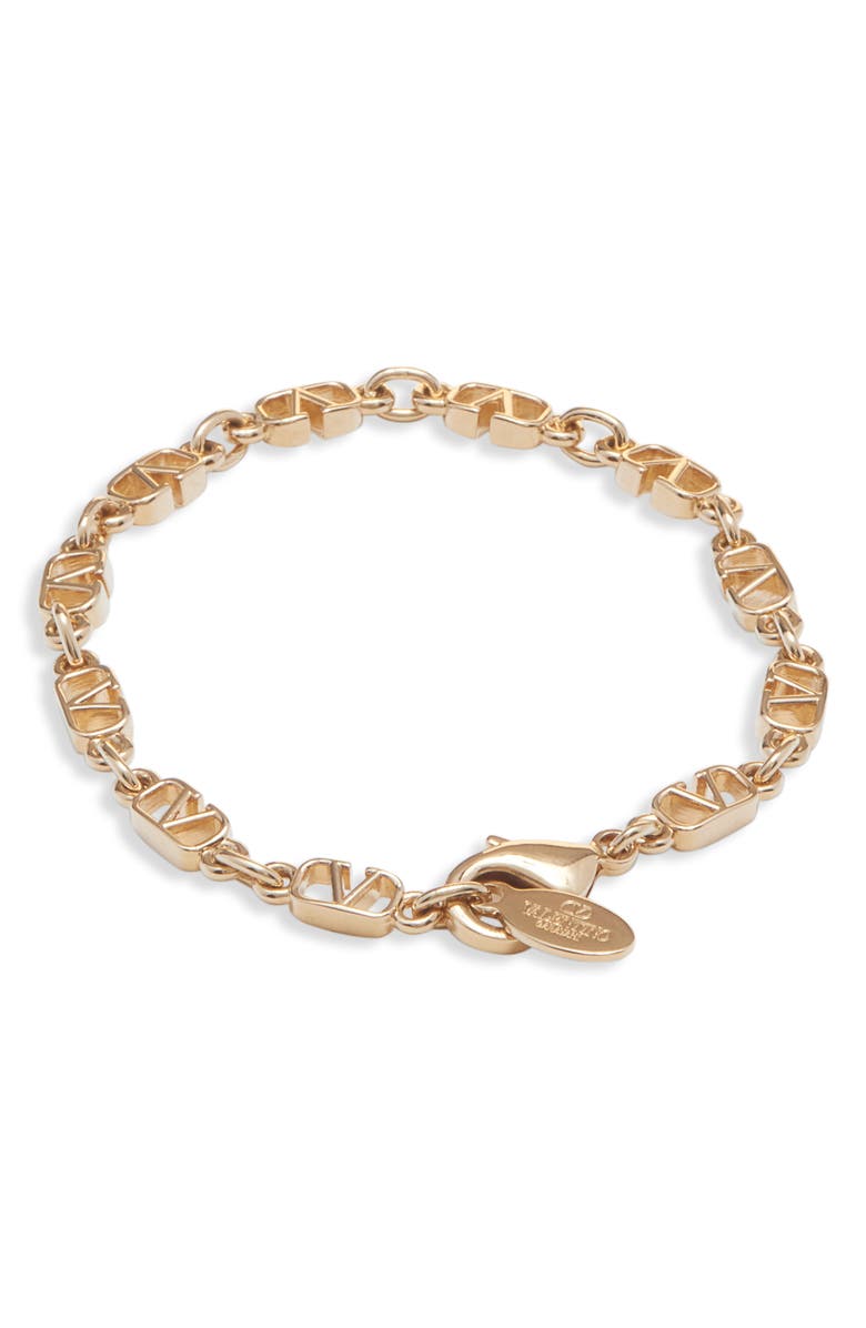 Valentino Garavani Toile Iconograph Chain Bracelet, Alternate, color,
