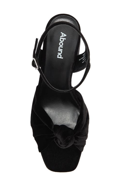 Abound Pamela Velvet Platform Sandal In Black