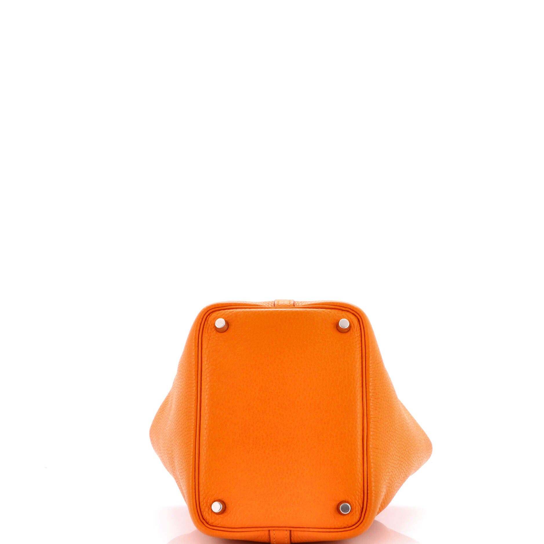 Pre-Owned Hermes Picotin Lock Bag Clemence PM, Alternate, color, Abricot