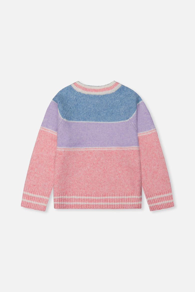 Ski Jacquard Colorblock Sweater, Alternate, color, Light Blue and Light Pink
