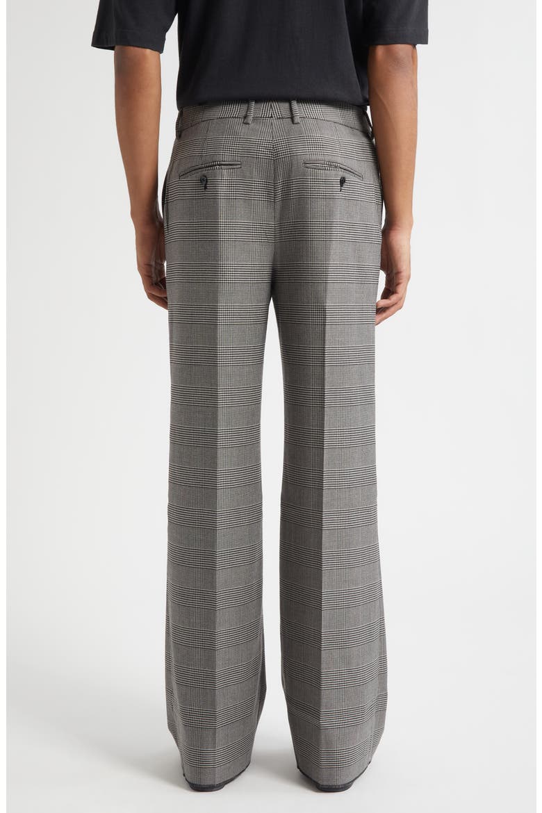 Essential Glen Plaid Tailored Flare Leg Trosuers, Alternate, color, GRAY HOUNDSTOOTH