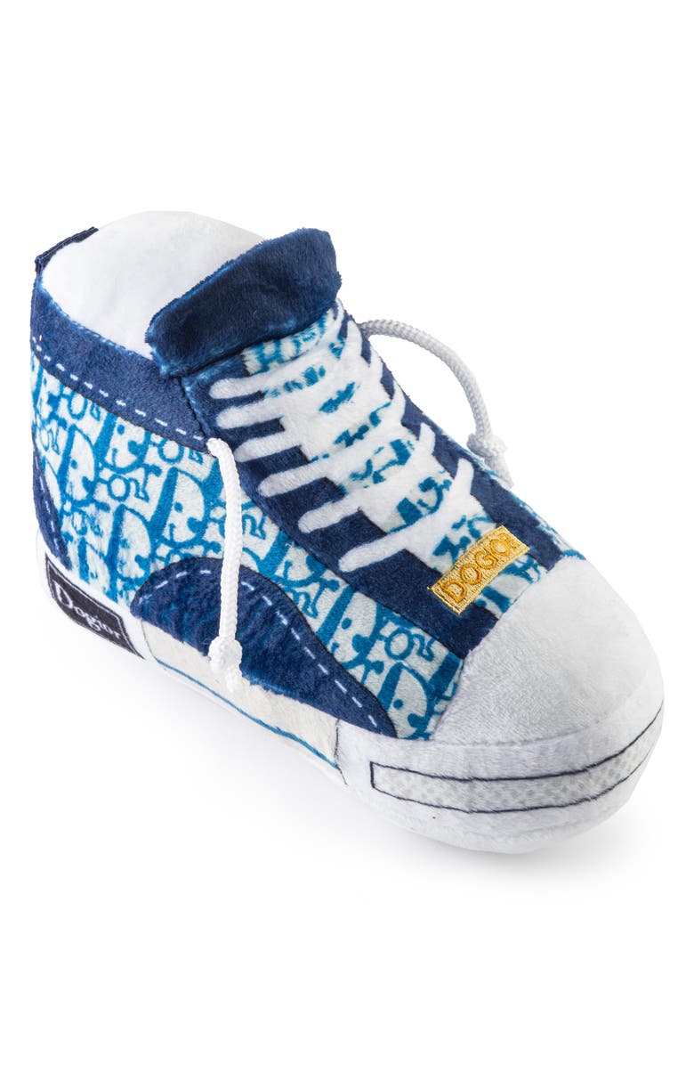 Haute Diggity Dog Dogior Sneaker Squeaker Toy, Main, color, Blue White