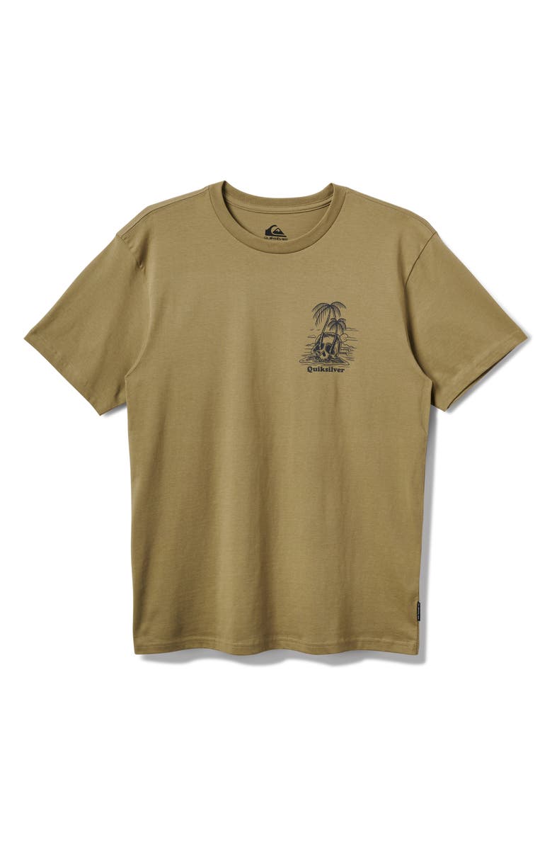 Quiksilver Overgrown MT0 Graphic T-Shirt, Alternate, color, Aloe