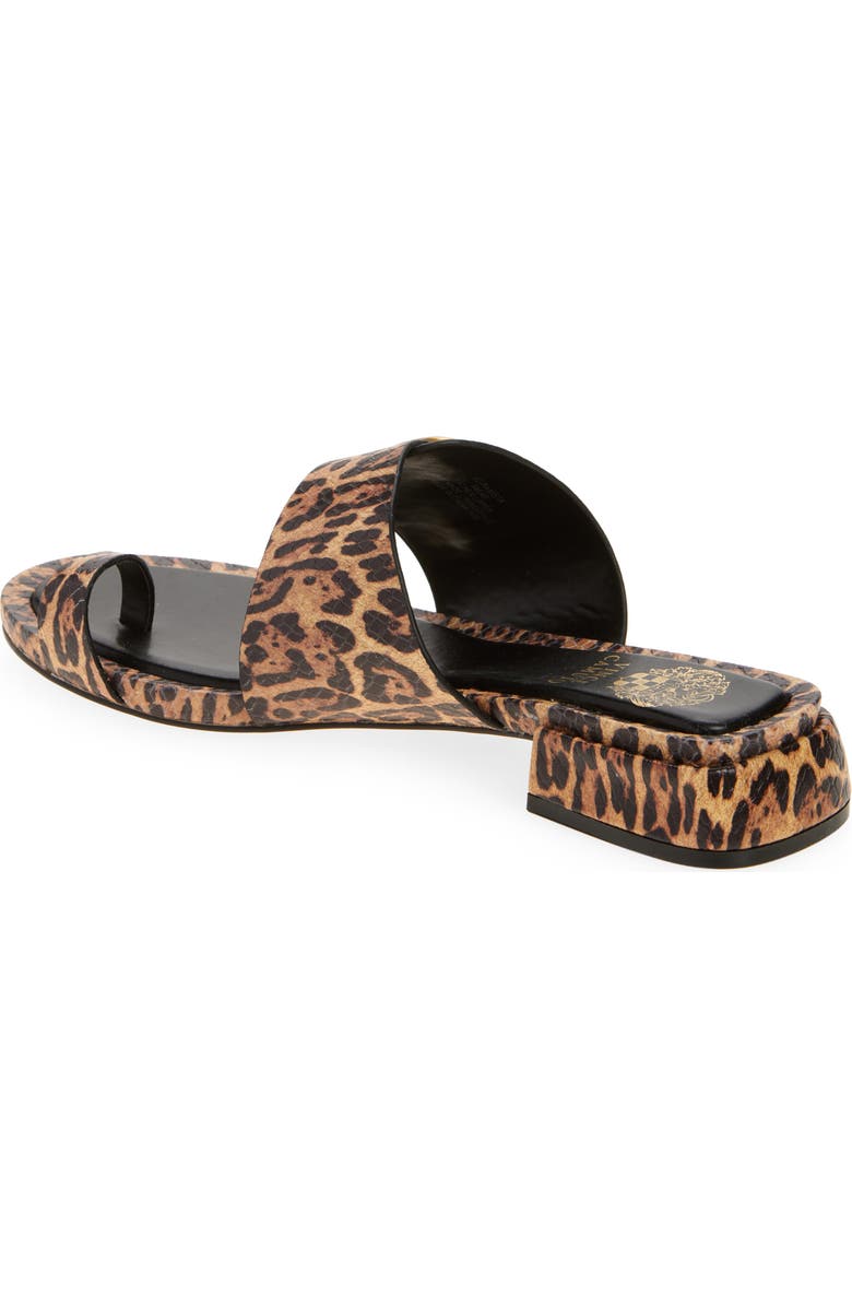 Vince Camuto Ranista Slide Sandal, Alternate, color, Black/ Natural Snake