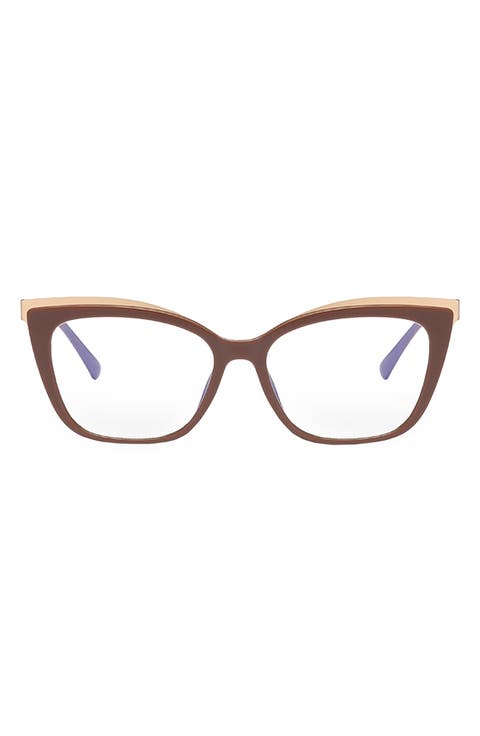 Jami 53mm Cat Eye Blue Light Blocking Glasses