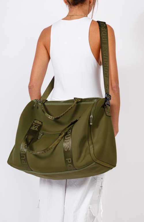 Pop Ups Brand Weekend Neoprene Duffel Bag In Green