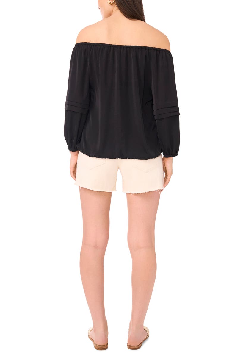 Vince Camuto Pleat Sleeve Off the Shoulder Top, Alternate, color, 