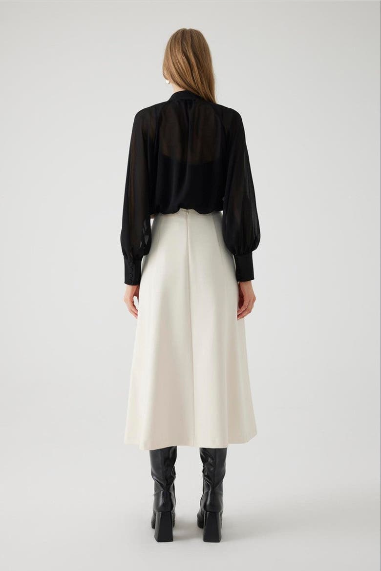 Arlene Chiffon Blouse, Alternate, color, BLACK