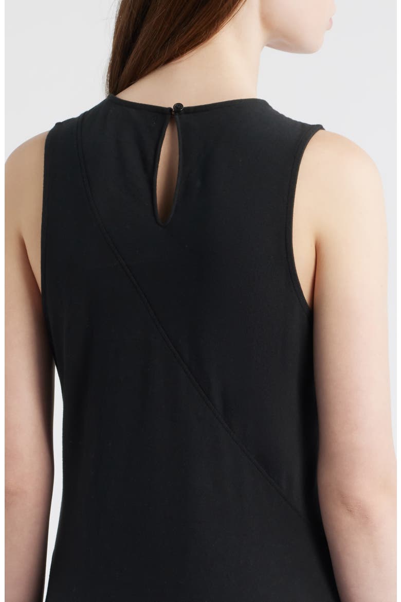 Mica Bias Cut Midi Dress, Alternate, color, BLACK