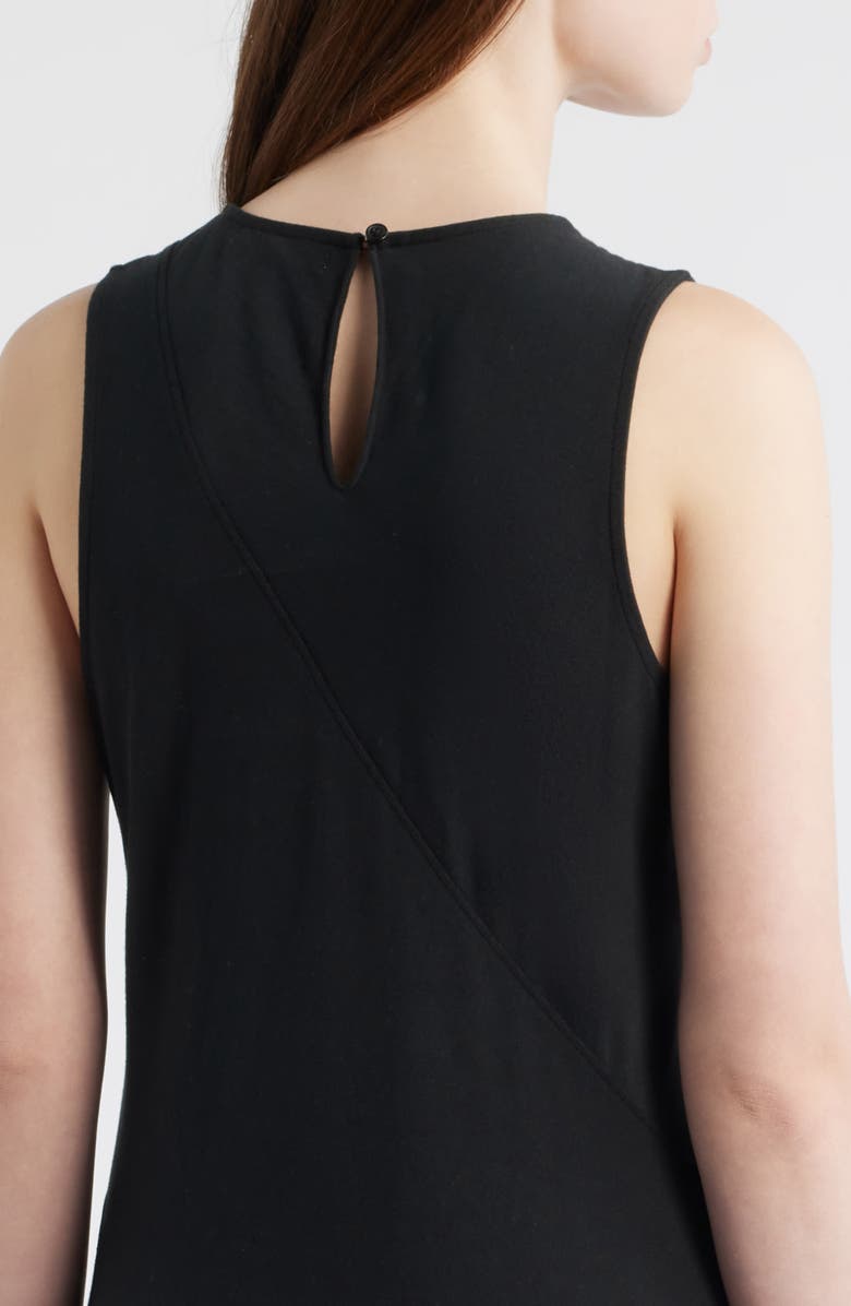 rag & bone Mica Bias Cut Midi Dress, Alternate, color, Black