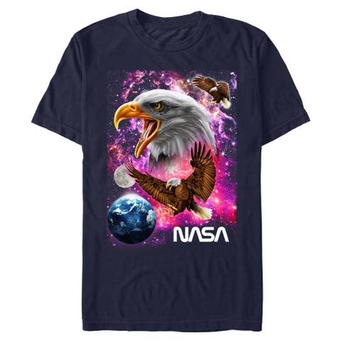 Men's NASA Space Eagle Art  Graphic T-Shirt