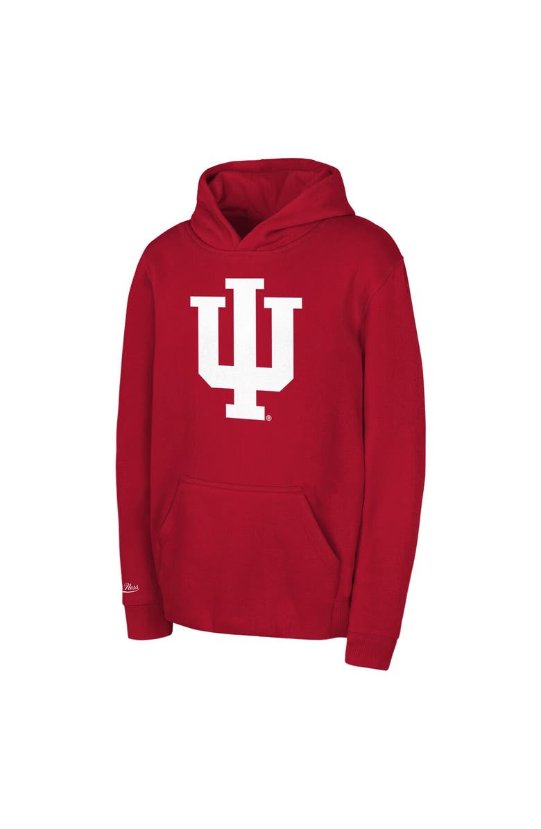 Mitchell & Ness Youth Mitchell & Ness Crimson Indiana Hoosiers Throwback Hoodie, Main, color, Crimson