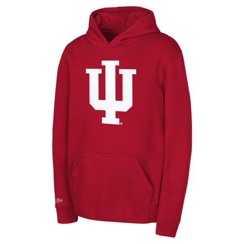 Youth Mitchell & Ness  Crimson Indiana Hoosiers  Throwback Hoodie