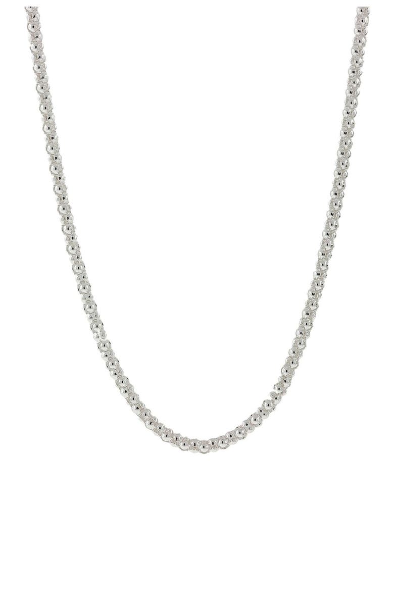 BEST SILVER Sterling Silver Coreana Chain 16" Necklace, Main, color, Silver