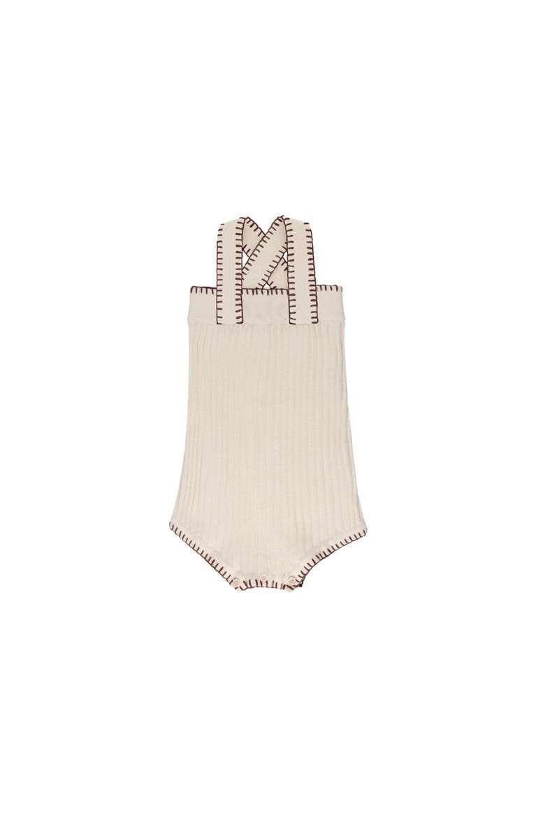 Looms Stitch Collection - Whip Knit Romper, Main, color, Natural