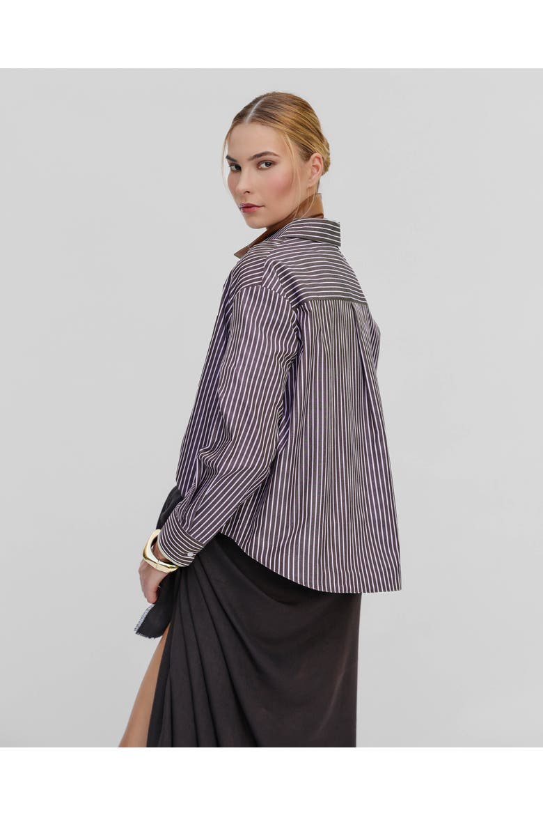 Echo Crystal Collar Shirt, Alternate, color, Huckleberry