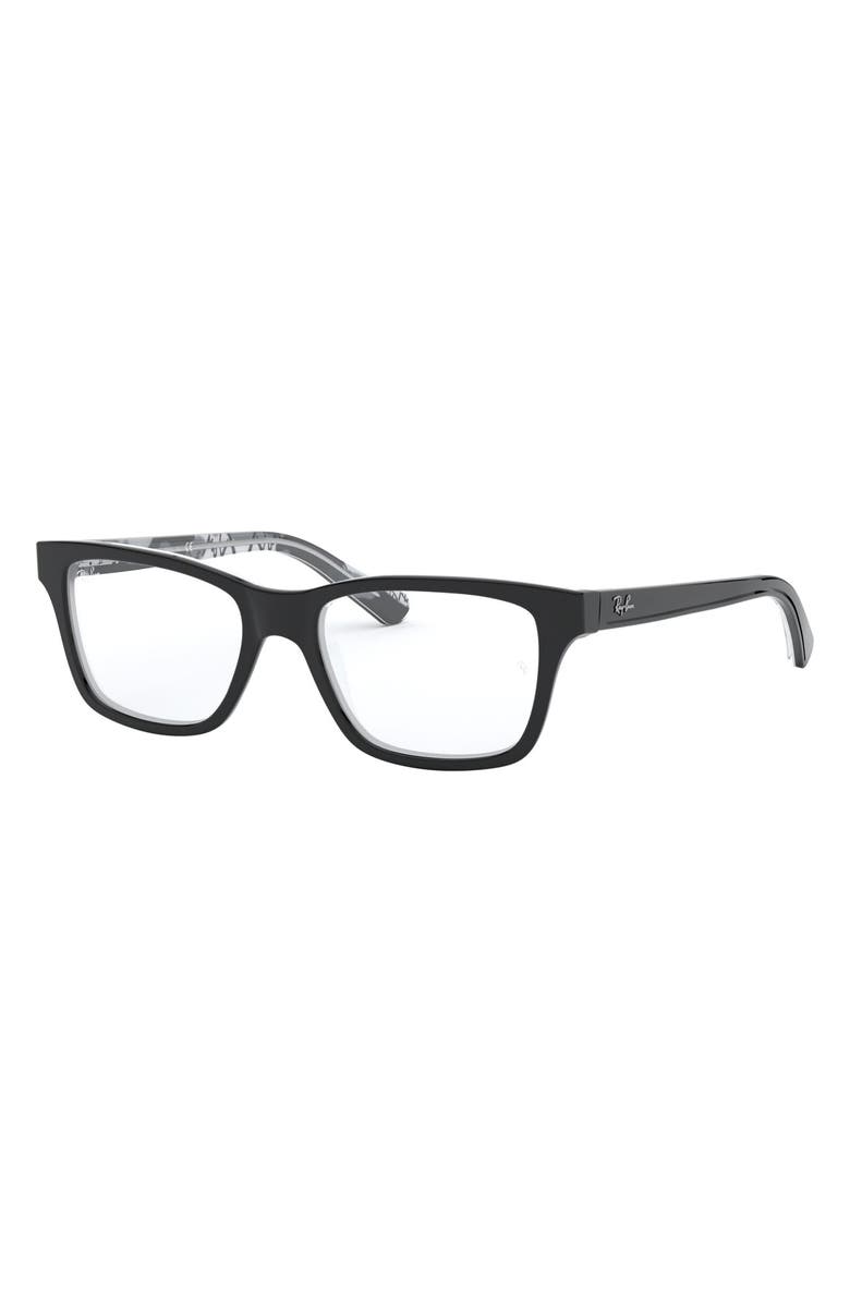 Ray-Ban Kids' 48mm Rectangular Optical Glasses, Alternate, color,