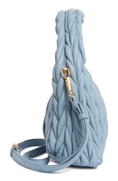 Urban Expressions Handbags Pleated Shoulder Bag In Blue