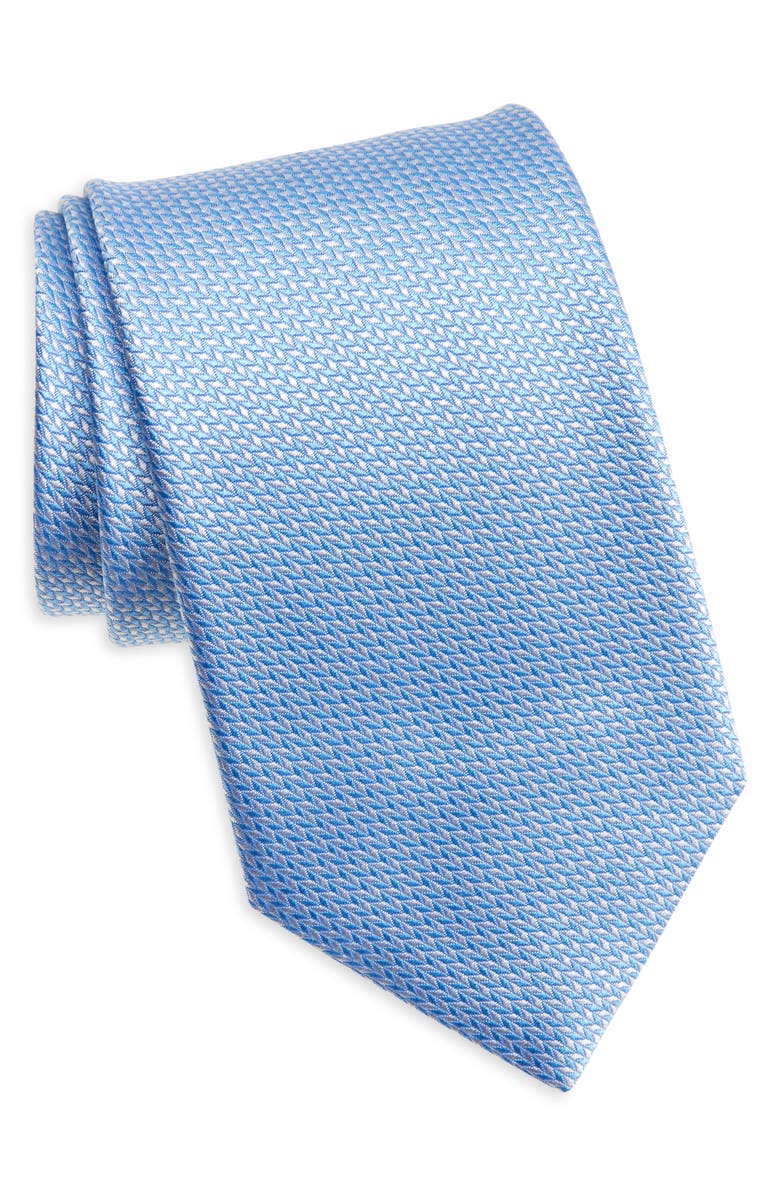 David Donahue Solid Silk Tie, Main, color,
