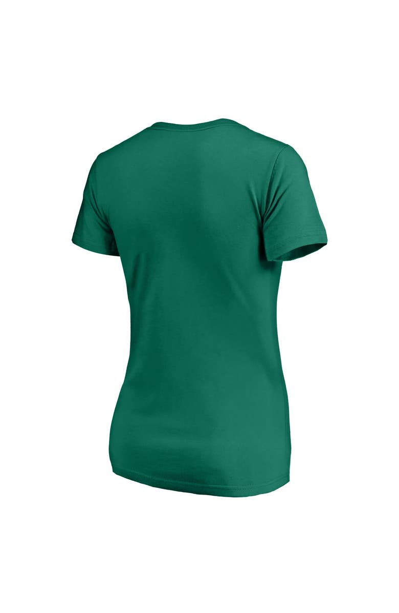 PROFILE Women's Profile Kelly Green New York Yankees Plus Size Celtic V-Neck T-Shirt, Alternate, color, Kelly Green