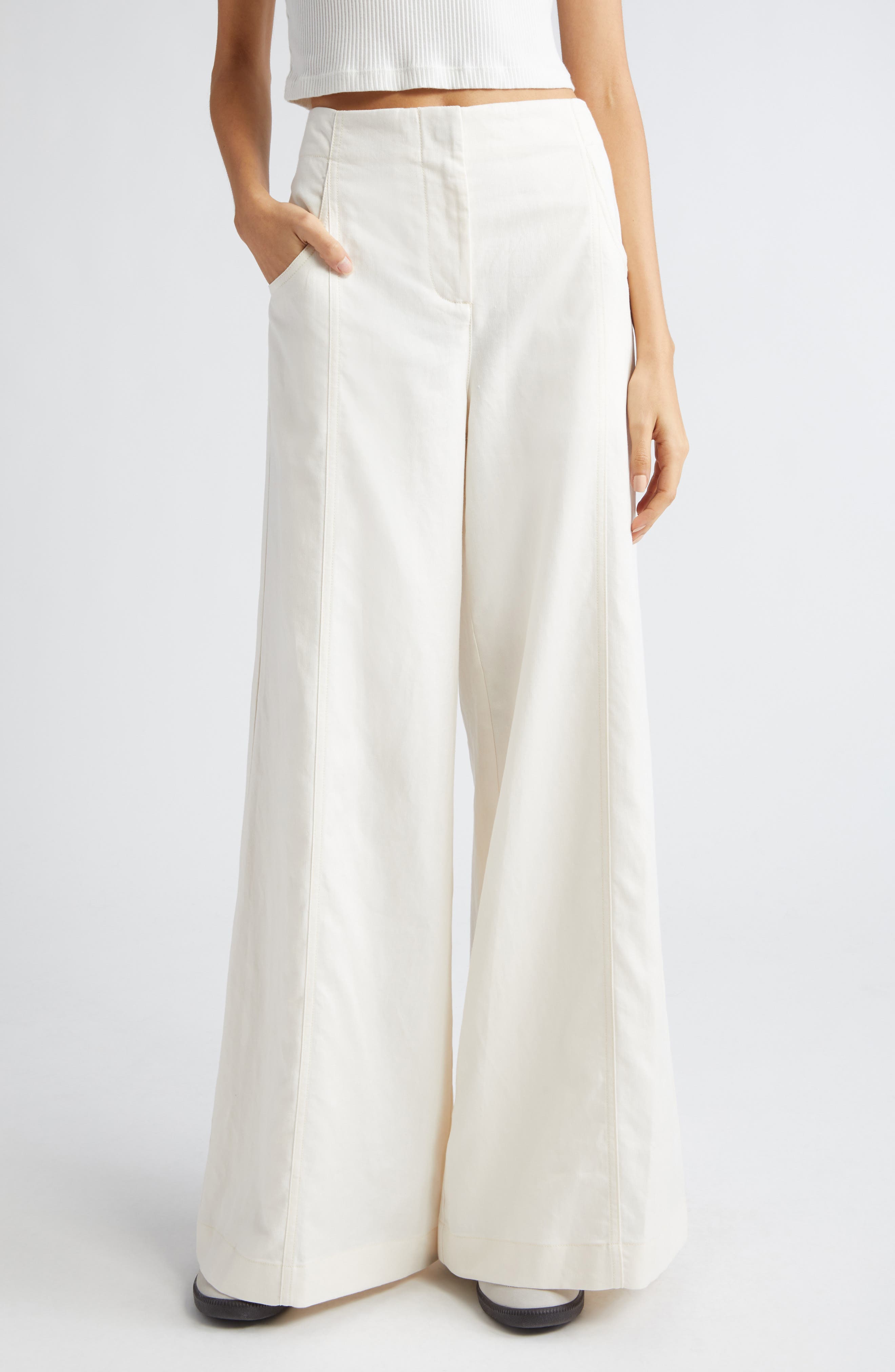 TWP Demie High Waist Wide Leg Pants