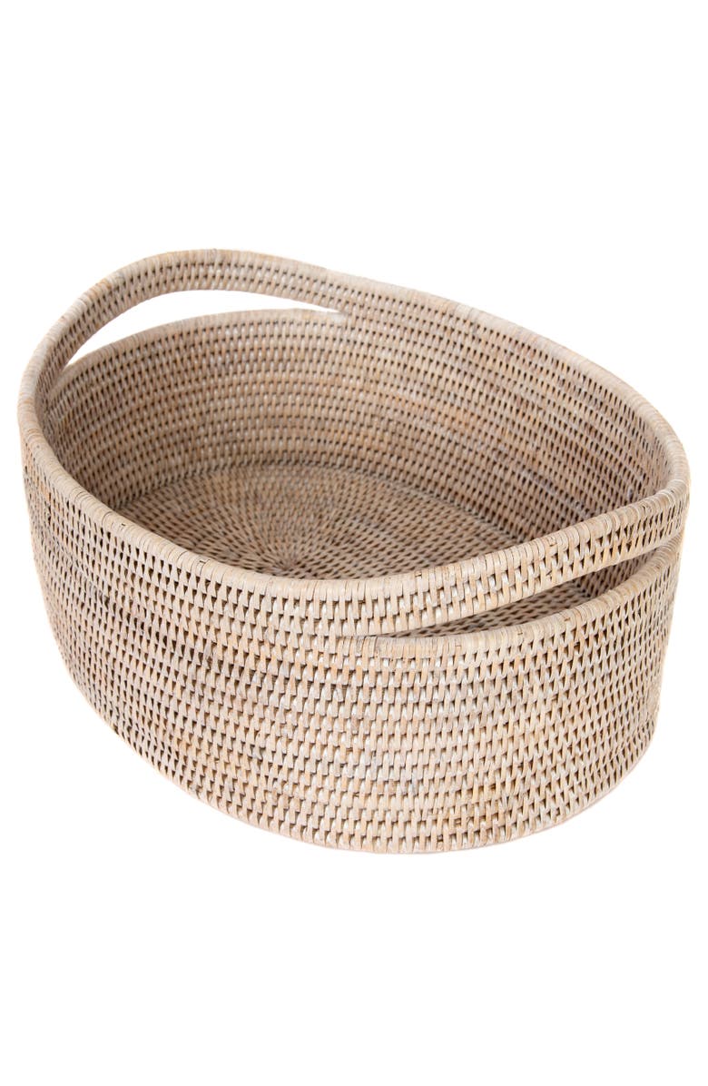 Artifacts Trading Company<sup>™</sup> Artifacts Rattan Oval Basket, Main, color, White Wash