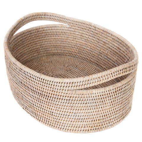 Artifacts Rattan Oval Basket