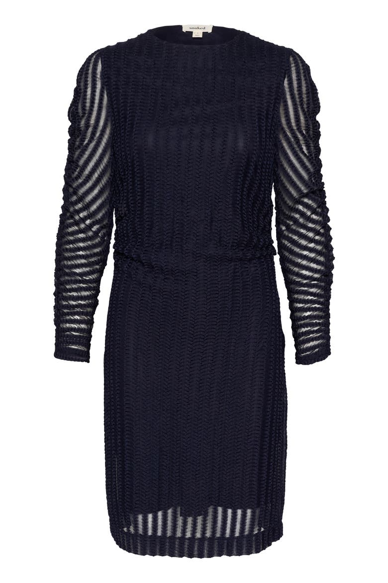 SLSolveig Long Sleeves Slim Fit Dress, Alternate, color, Night Sky