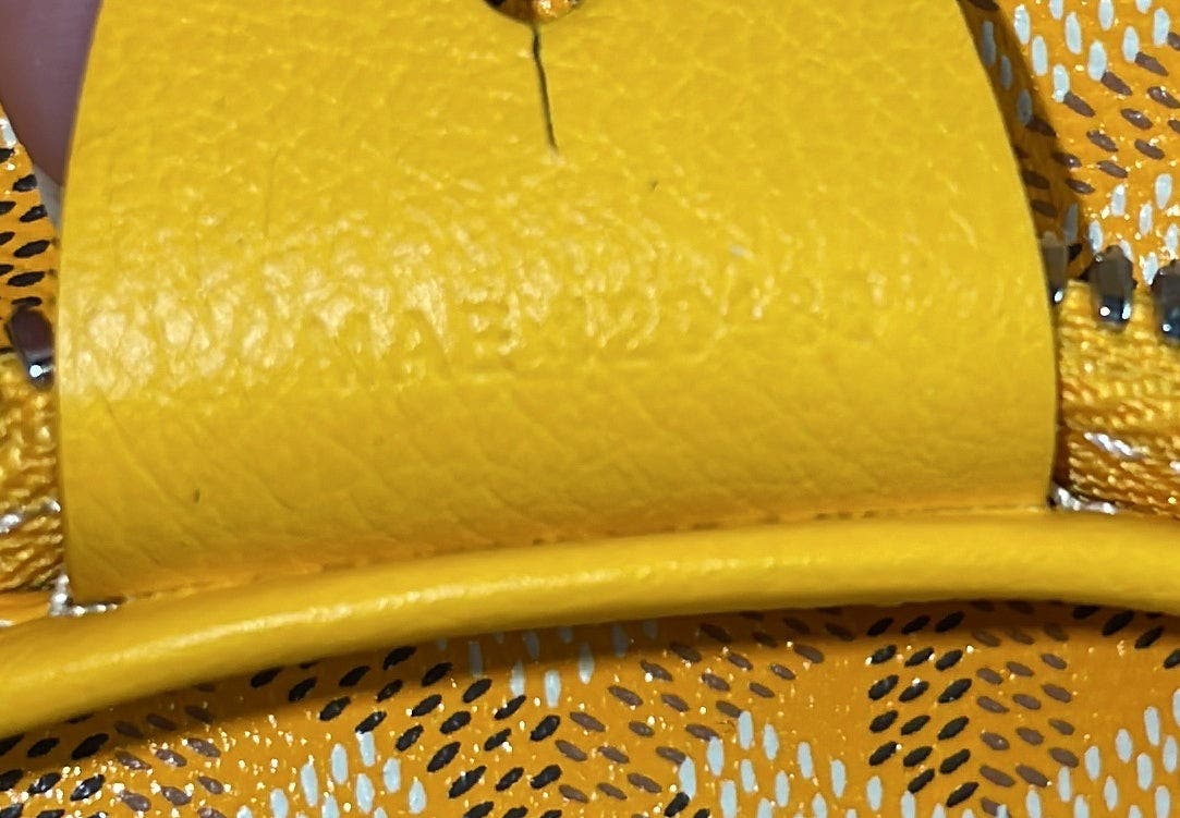 Pre-Owned Goyard Artois Tote Coated Canvas MM, Alternate, color, Yellow
