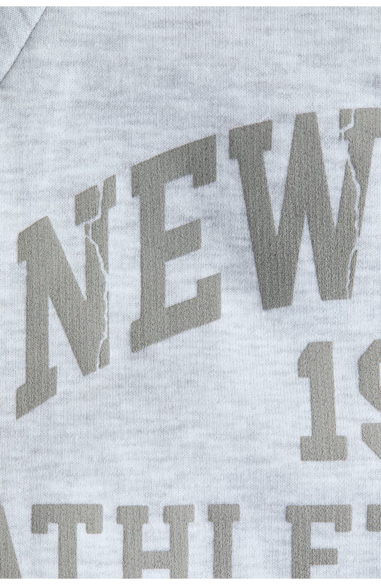 H&M Printed Sweatshirt, Alternate, color, Light Gray Melange/New York