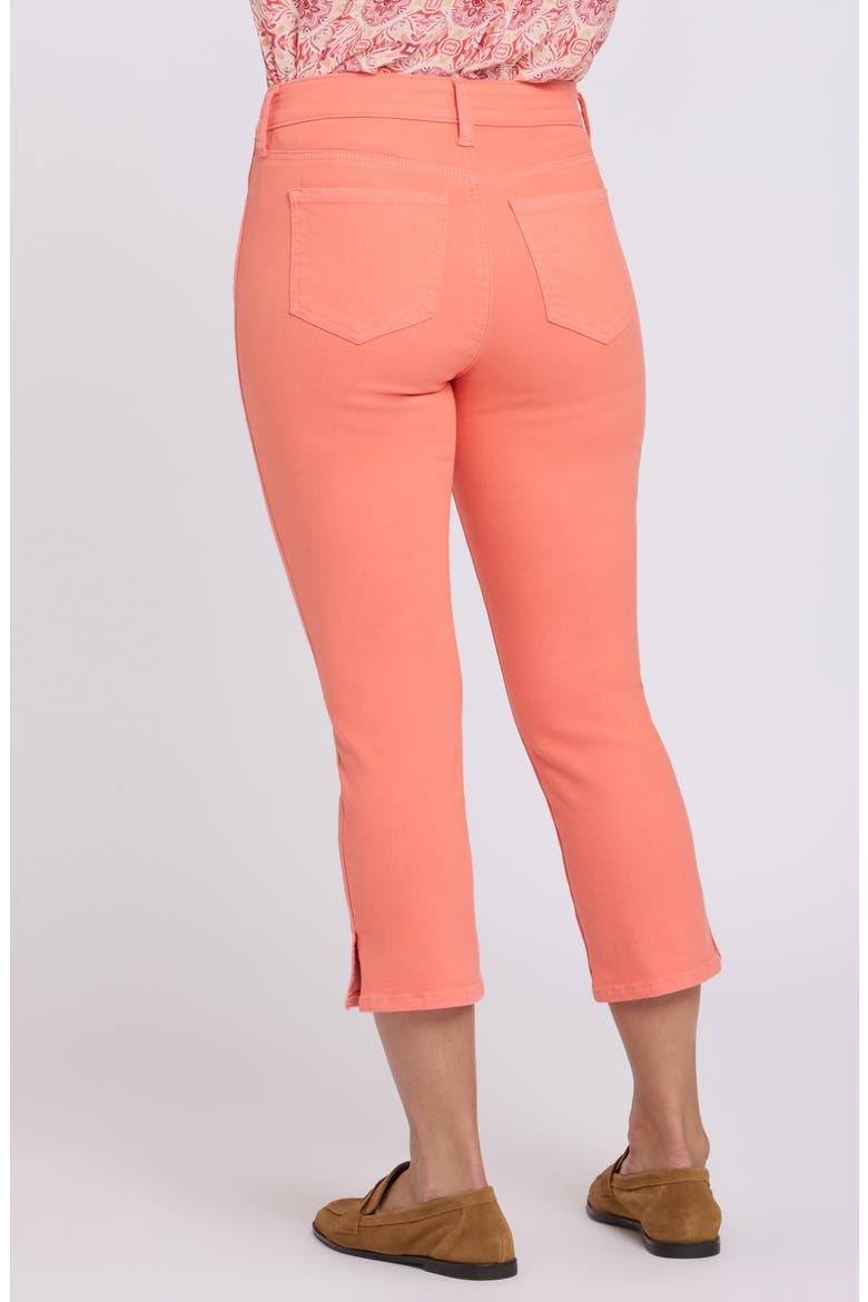 Chloe Cool Embrace® Side Slit Capri Jeans, Alternate, color, PEACHINESS