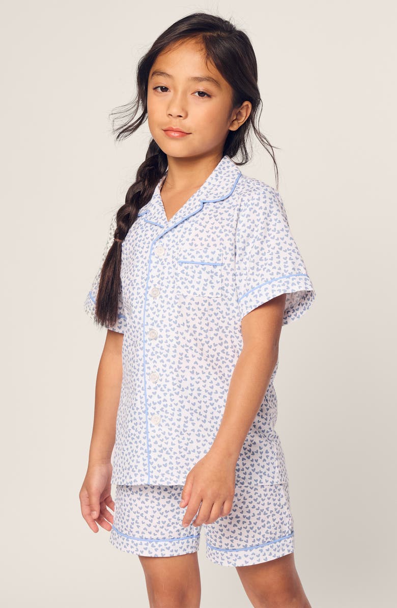 Petite Plume Kids' Cotton Pajamas, Alternate, color, Blue