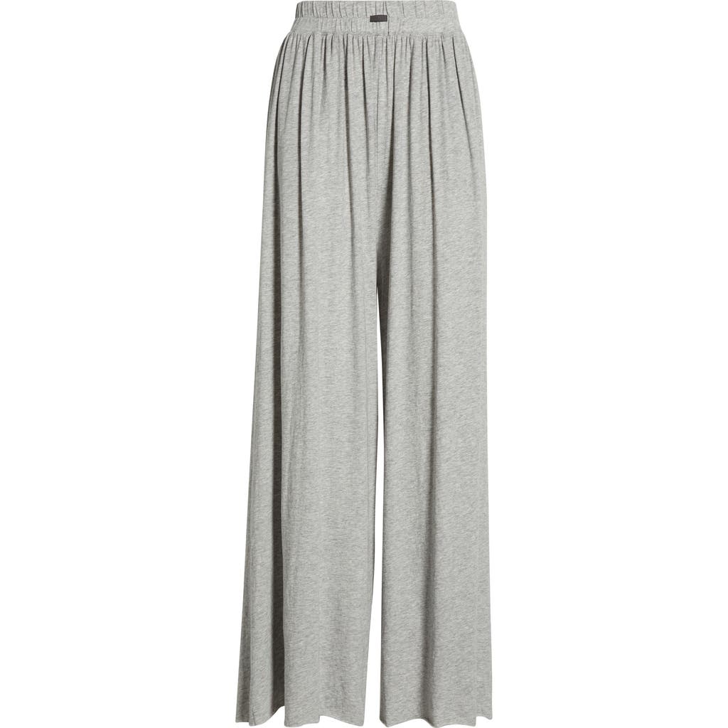 Lunya Organic Pima Wide Leg Lounge Pants In Gray