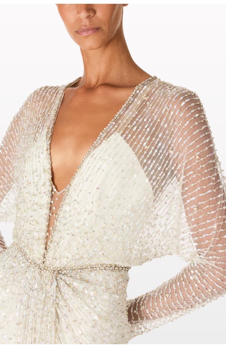 Jenny Packham Nina Dress, Alternate, color, Vanilla