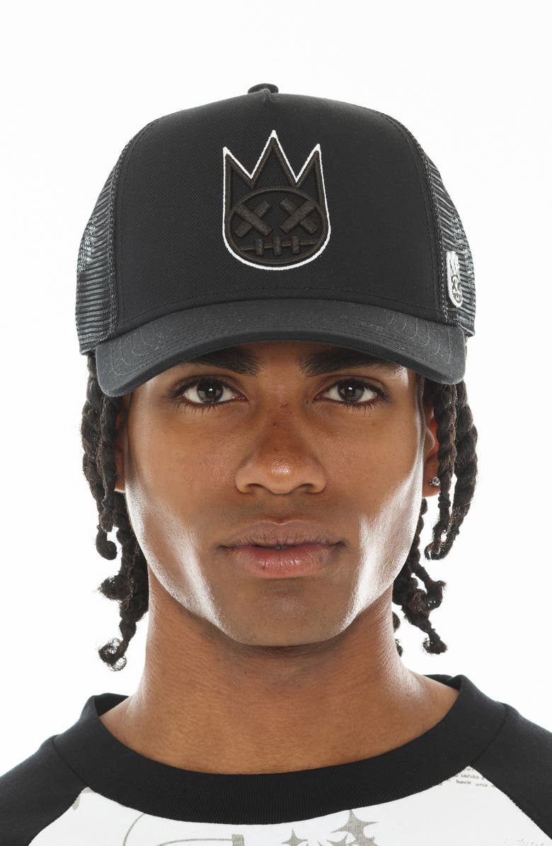 Cult of Individuality Shimuchan Logo Trucker Hat, Alternate, color, Black