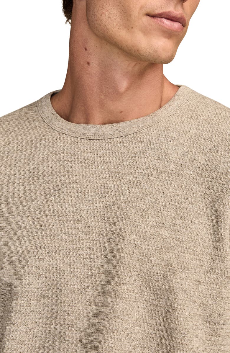 Lucky Brand Duofold Textured Long Sleeve Cotton T-Shirt, Alternate, color,
