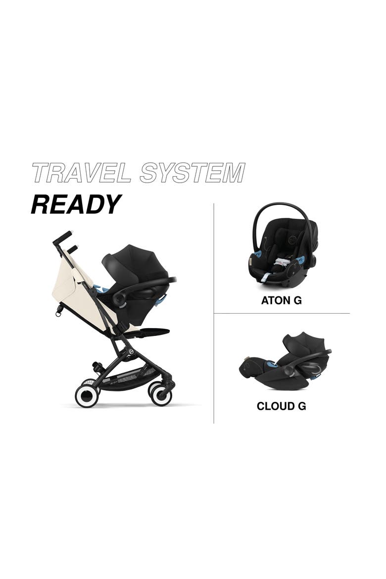 Libelle 2 Ultracompact Lightweight Travel Stroller, Alternate, color, CANVAS WHITE
