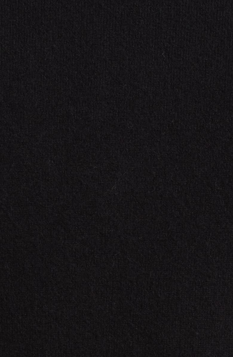 Peter Millar Crown Crafted Artisan Flex Cashmere Blend Quarter Zip Sweater, Alternate, color, Black