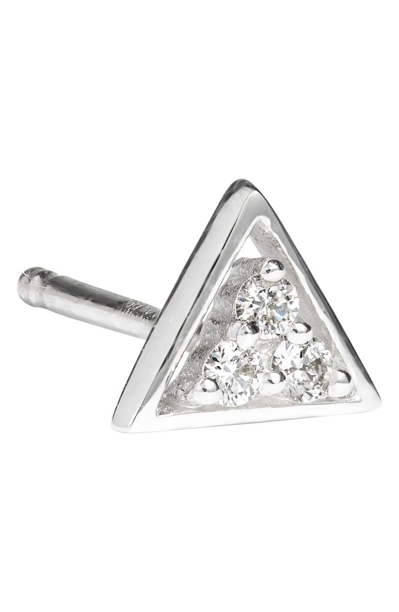 Dana Rebecca Designs Ivy Diamond Triangle Stud Earrings, Alternate, color, 