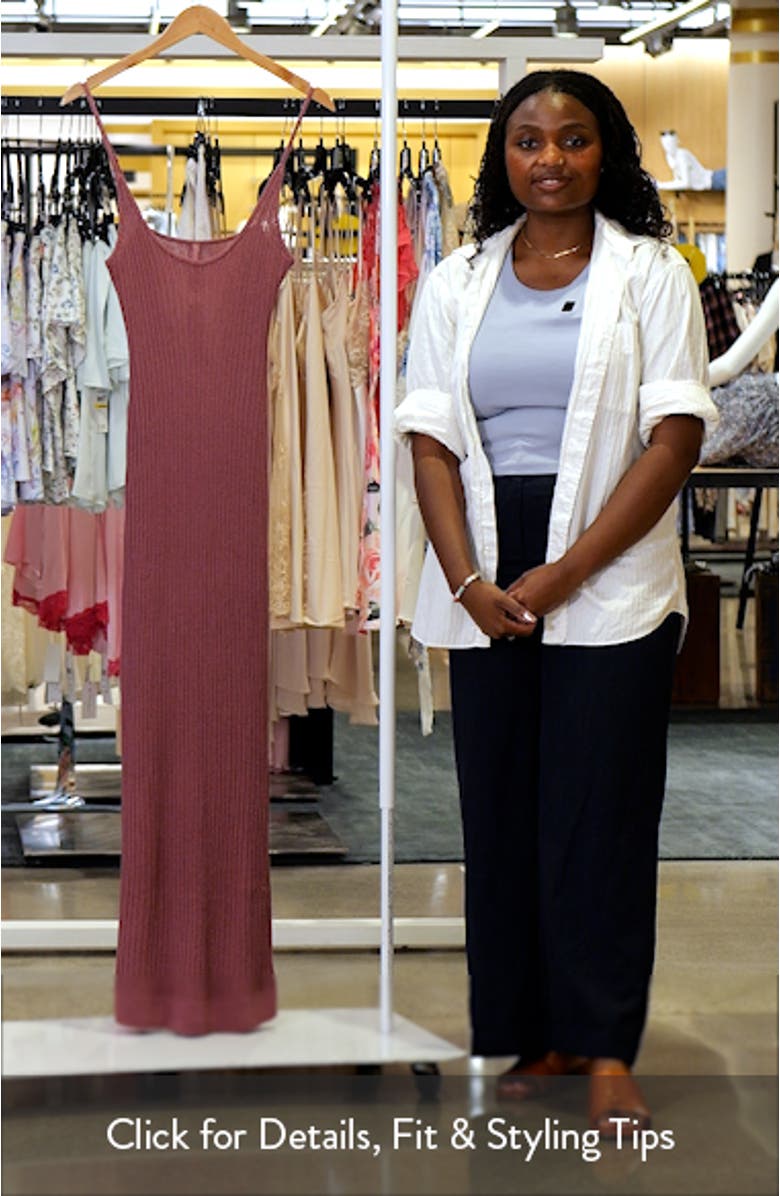 Sheer Rib Body-Con Maxi Dress, sales video thumbnail