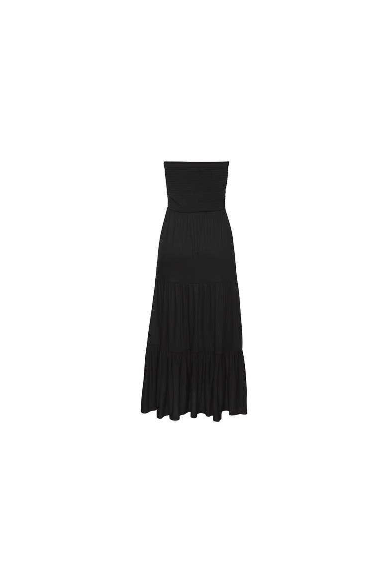 Convertible Tiered Dress, Alternate, color, Black