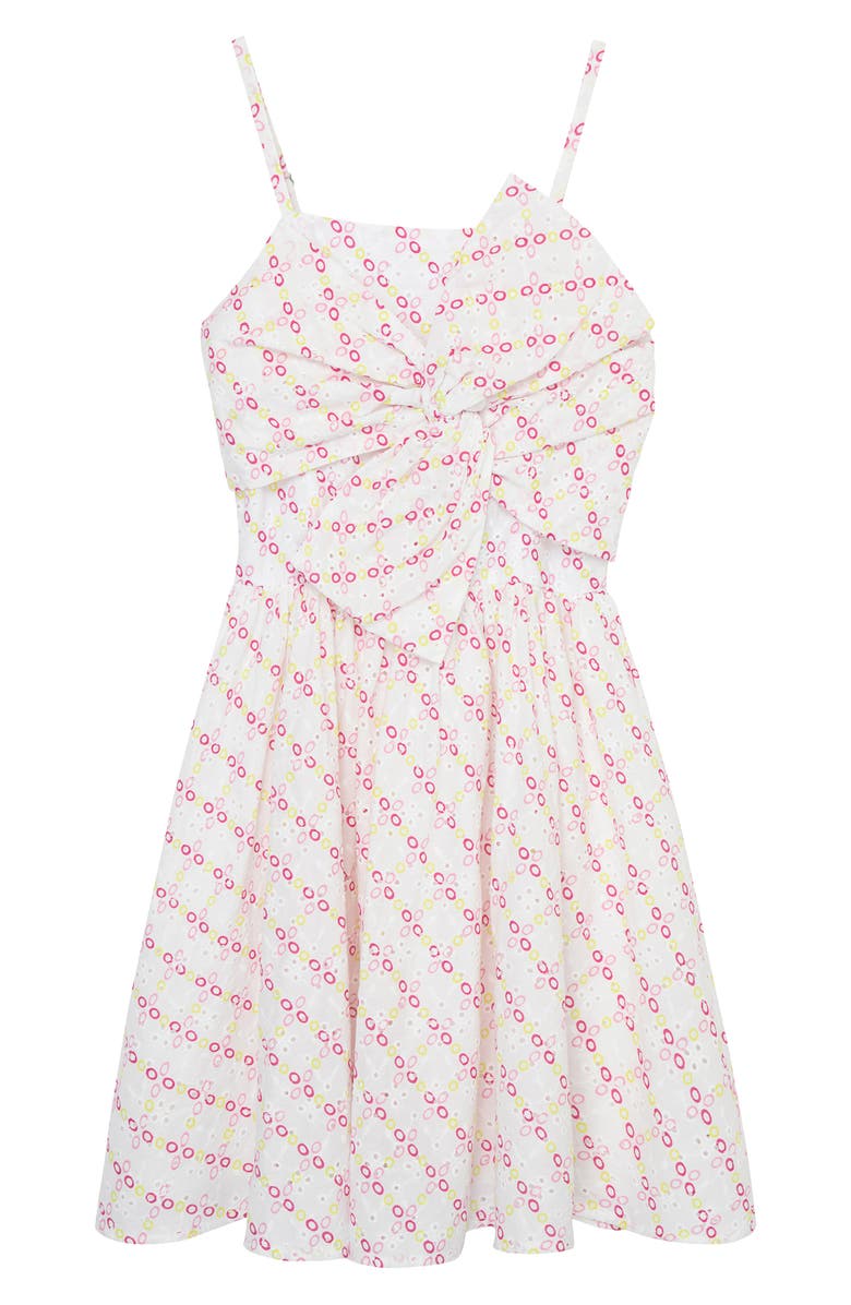 Habitual Kids' Embroidered Cotton Dress, Main, color,