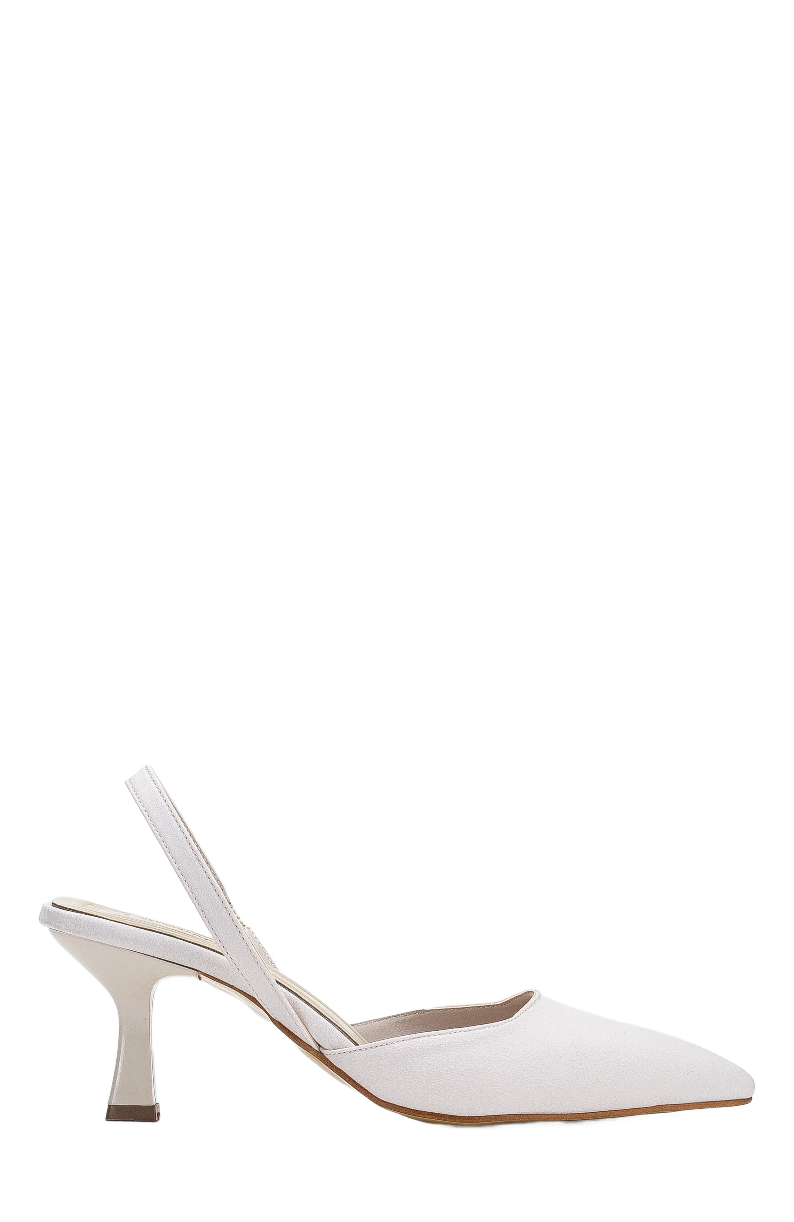 Forever & Always Shoes Rae Slingback Kitten Heel Pumps, Main, color, Beige Suede Faux Leather
