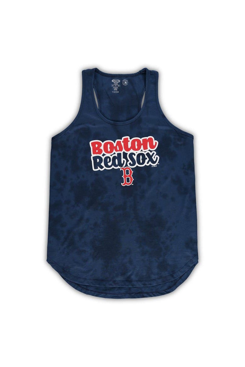 Women's Concepts Sport Navy Boston Red Sox Plus Size Cloud Tank Top & Shorts Sleep Set, Alternate, color, Navy
