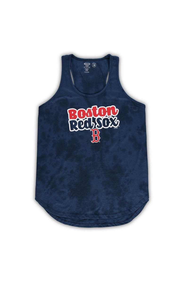 CONCEPTS SPORT Women's Concepts Sport Navy Boston Red Sox Plus Size Cloud Tank Top & Shorts Sleep Set, Alternate, color, Navy