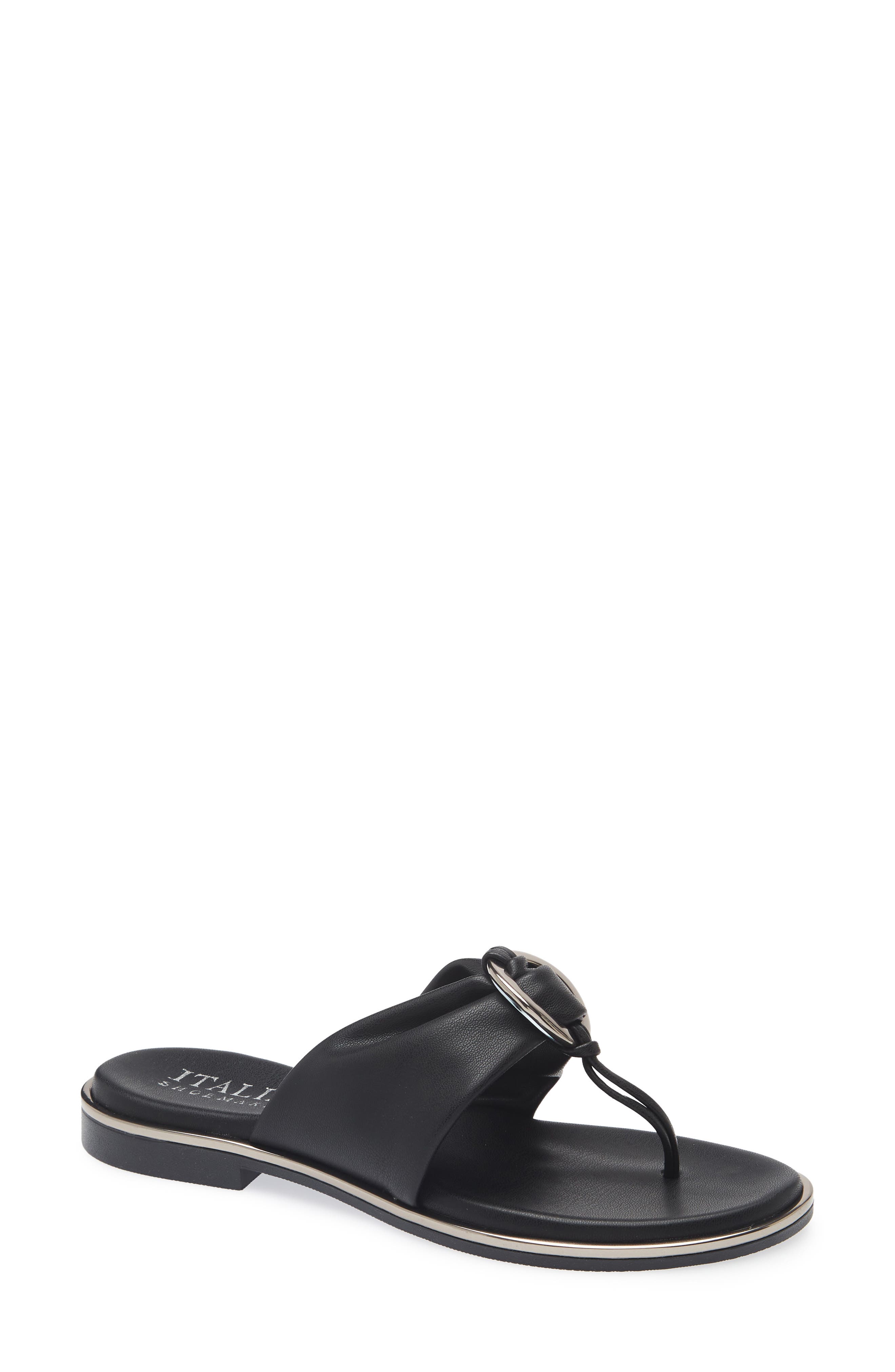 ITALIAN SHOEMAKERS Martie Flat Sandal, Main, color, 